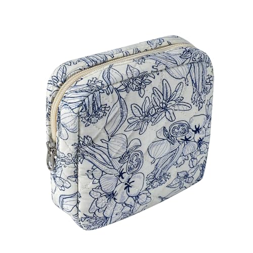 Kleine gesteppte Baumwoll-Make-up-Tasche für Geldbörse, Kosmetiktasche mit Fächern, ästhetische Make-up-Tasche, Reise-Kulturbeutel, Schlüsseltasche, Lippenstift-Tasche, Kartenhalter, Kleine gesteppte Baumwoll-Make-up-Tasche für Geldbörse, Kosmetiktasche mit Fächern, ästhetische Make-up-Tasche, Reise-Kulturbeutel, Schlüsseltasche, Lippenstift-Tasche, Kartenhalter, von uekeboag