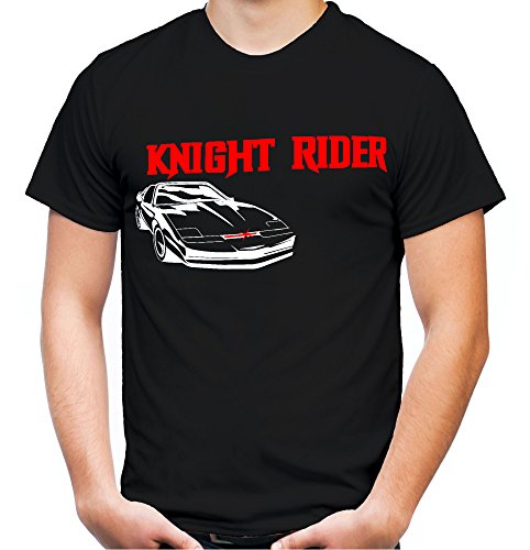 Knight Rider Männer und Herren T-Shirt | Spruch Kitt Hasselhoff David Geschenk | M1 (L, Schwarz) von uglyshirt87