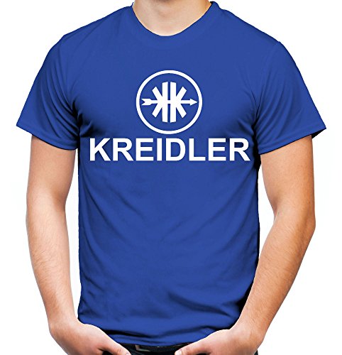 Kreidler Logo Männer und Herren T-Shirt | Moped Mofa Oldschool Geschenk (XL, Blau) von uglyshirt87