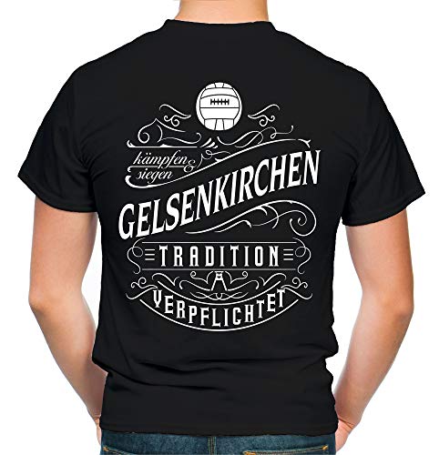 Mein Leben Gelsenkirchen T-Shirt | Freizeit | Hobby | Sport | Sprüche | Fussball | Stadt | Männer | Herren | Fan | M1 FB (XXL) von uglyshirt87