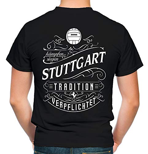 Mein Leben Stuttgart T-Shirt | Freizeit | Hobby | Sport | Sprüche | Fussball | Stadt | Männer | Herren | Fan | M1 FB (XL) von uglyshirt87