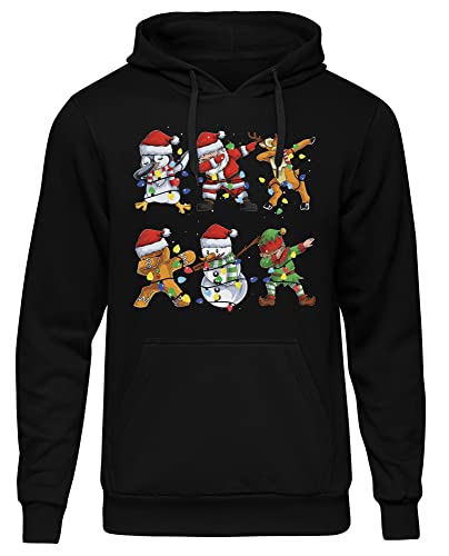 Christmas Dab Herren Kapuzenpullover | Weihnachtsmann Pulover - Xmas Hoodie Herren - Weihnachts Pullover Herren - Dab Weihnachten | Schwarz (M) von uglyshirt87