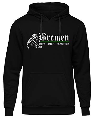 Bremen Ehre & Stolz Kapuzenpullover | Hansestadt | Weser | Fussball | Ultras | Hemd | Männer | Herrn | Fan (XL) von uglyshirt89