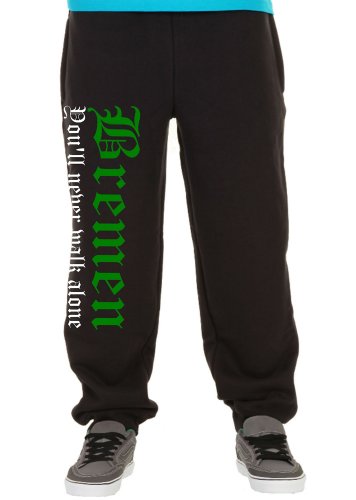 Bremen Never Walk Alone Jogginghose | Hansestadt | Weser | Fussball | Ultras | Hemd | Männer | Herrn | Fan (XXL) von Uglyshirt89