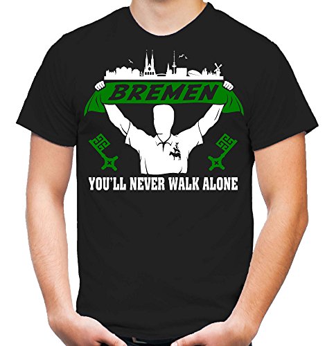 Bremen Support T-Shirt | Hansestadt | Weser | Trikot | Fussball | Ultras | Hemd | Männer | Herren | Fan (XL) von uglyshirt89