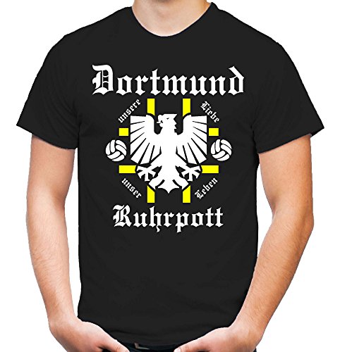 Dortmund Ruhrpott T-Shirt | Fussball | Männer | Herrn | Zeche | Tradition | Ruhrpott | Ultras | Front (L) von uglyshirt89