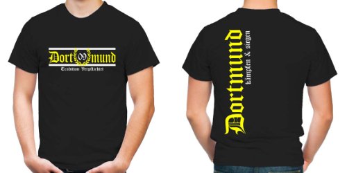 Dortmund Tradition Verpflichtet T-Shirt | Fussball | Schwarz | Zeche | Herrn | Liebe | Ruhrgebiet | Männer | Trikot | Westfalen | FB (XL) von Uglyshirt89