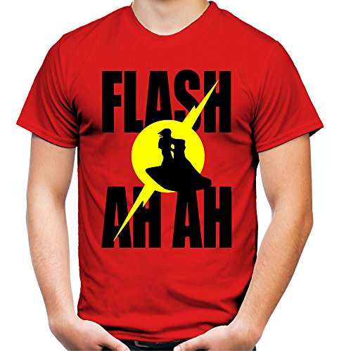 Flash Gordon Ah Ah Männer und Herren T-Shirt | Spruch Comic Retro Kult Geschenk (L, Rot) von uglyshirt89