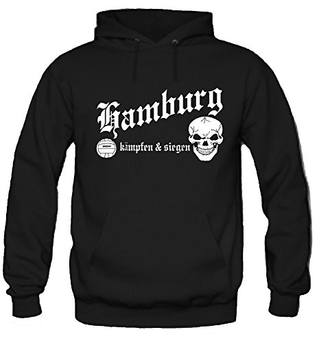 Hamburg kämpfen & Siegen Kapuzenpullover | Fussball | Männer | Elbe | Fan | Herrn | Hansestadt | Trikot | Ultras | M1 (L) von uglyshirt89