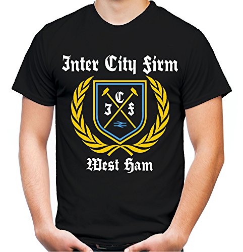 Inter City Firm Männer und Herren T-Shirt | Fussball Ultras London Geschenk | M1 (XXXL, Schwarz) von uglyshirt89