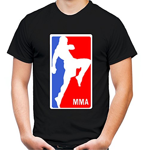 MMA Knie Männer und Herren T-Shirt | Muay Thai Sport Boxing (XXL, Schwarz) von uglyshirt89