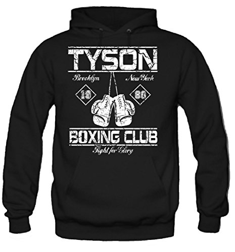 Uglyshirt89 Tyson Boxing Club Kapuzenpullover | Männer | Herren | Vollkontakt | Boxen | Boxing | Boxer | MMA | Fight | Gym | Sport | Film | Kult (L) von Uglyshirt89
