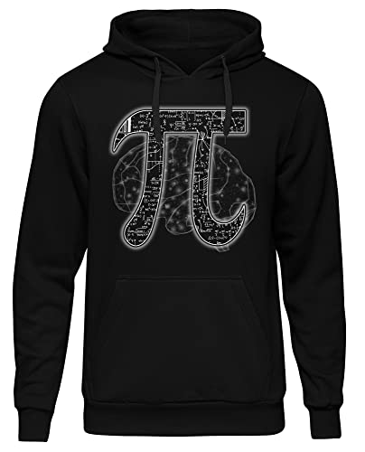 uglyshirt89 Pi Mathe Herren Kapuzenpullover | Physiker - Mathe - Lehrer Pullover - E=mc² - Genie - Nerd Hoodie Herren - Mathelehrer Geschenk | Schwarz (XXL) von uglyshirt89