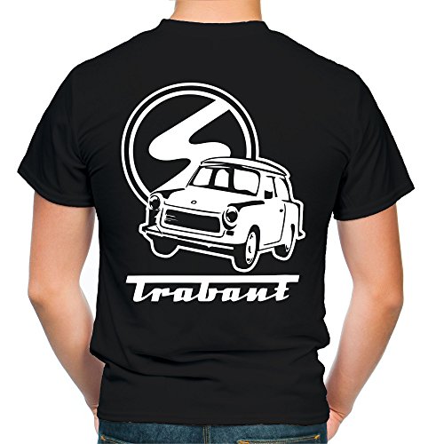 Trabant Männer und Herren T-Shirt | DDR Osten Simson Wartburg Trabi Geschenk | M2 FB (L, Schwarz) von uglyshirt89