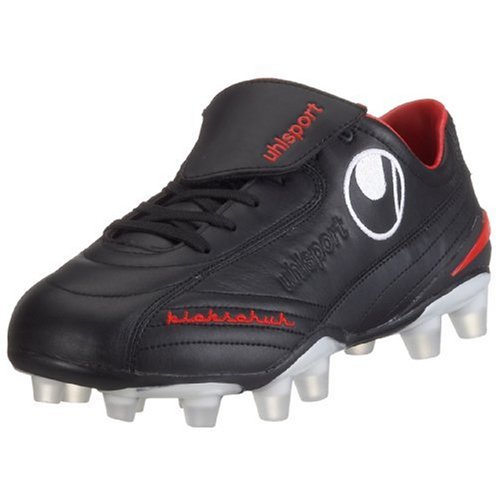 Uhlsport Kickschuh Klassik MD 100817101, Unisex - Erwachsene Sportschuhe - Fußball, schwarz, (schwarz/rot 01), EU 39, (UK 6) von uhlsport