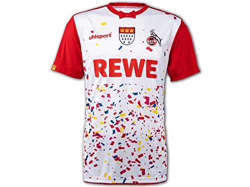 uhlsport 1. FC Köln Karnevalstrikot 2021/2022 Herren weiß/rot, 3XL von uhlsport