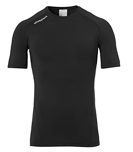 uhlsport Distinction PRO Baselayer Rundhals Kompressionsshirt Kurzarm, Größe:M, Farbe:schwarz von uhlsport