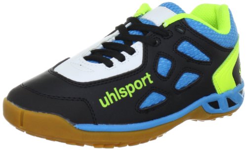 uhlsport Jaguar Junior 100830901, Unisex - Kinder Sportschuhe, Schwarz (schwarz/Cyan/Limone 01), EU 38 (UK 5) (US 5.5) von uhlsport