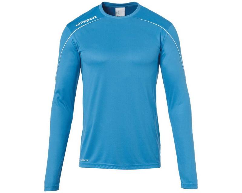 uhlsport Langarmshirt Stream 22 cyanblau/weiss Herren von uhlsport