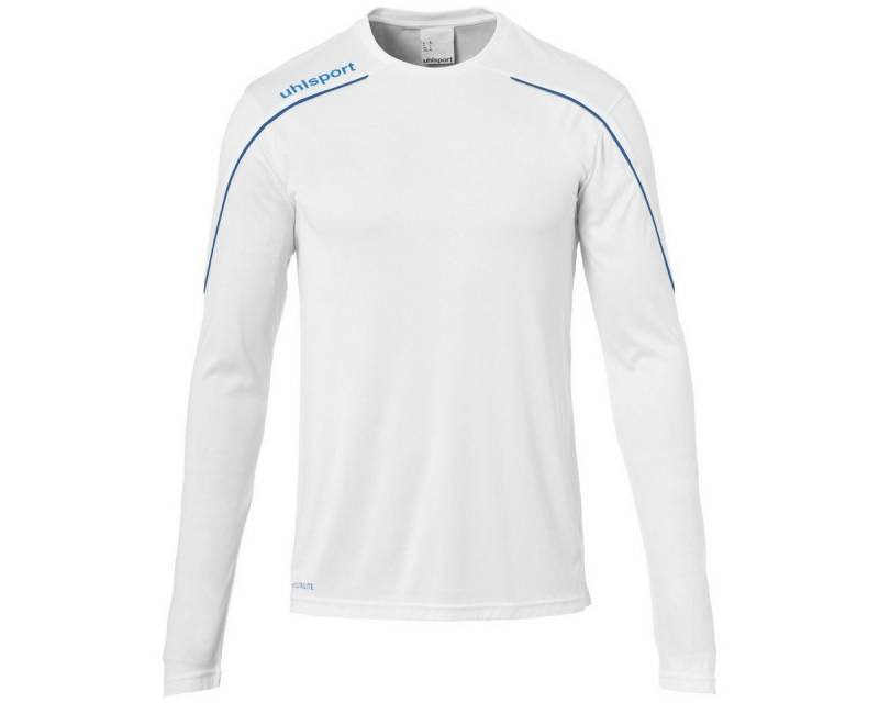 uhlsport Langarmshirt Stream 22 weiss/azurblau Herren von uhlsport