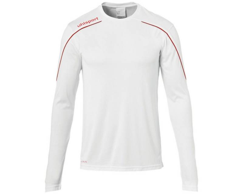 uhlsport Langarmshirt Stream 22 weiss/rot Herren von uhlsport