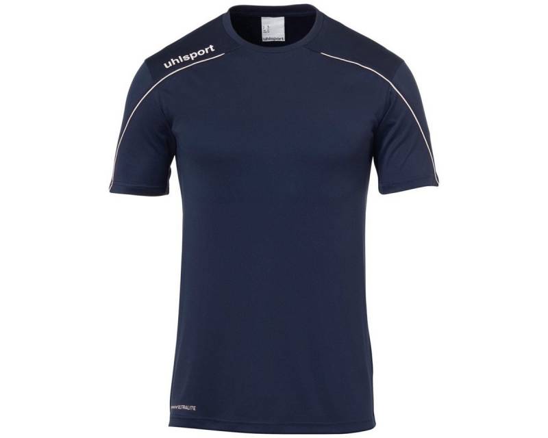 uhlsport T-Shirt Sport-Trikot Stream 22 (100% Polyester) navyblau/weiss Herren von uhlsport