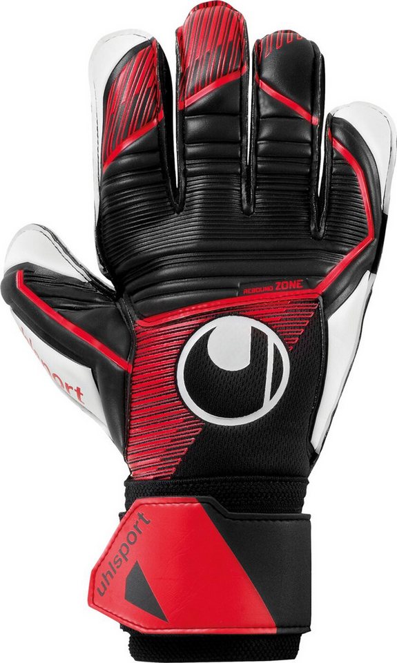 uhlsport Torwarthandschuhe Powerline Soft Pro SCHWARZ/ROT/WEIß von uhlsport