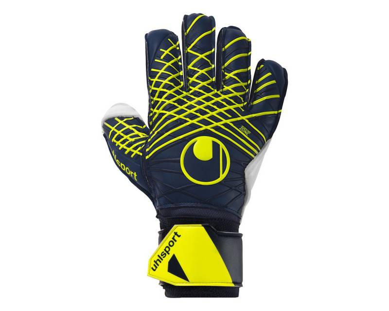uhlsport Torwarthandschuhe Prediction Soft Flex Frame MARINE/WEIß/FLUO GELB von uhlsport
