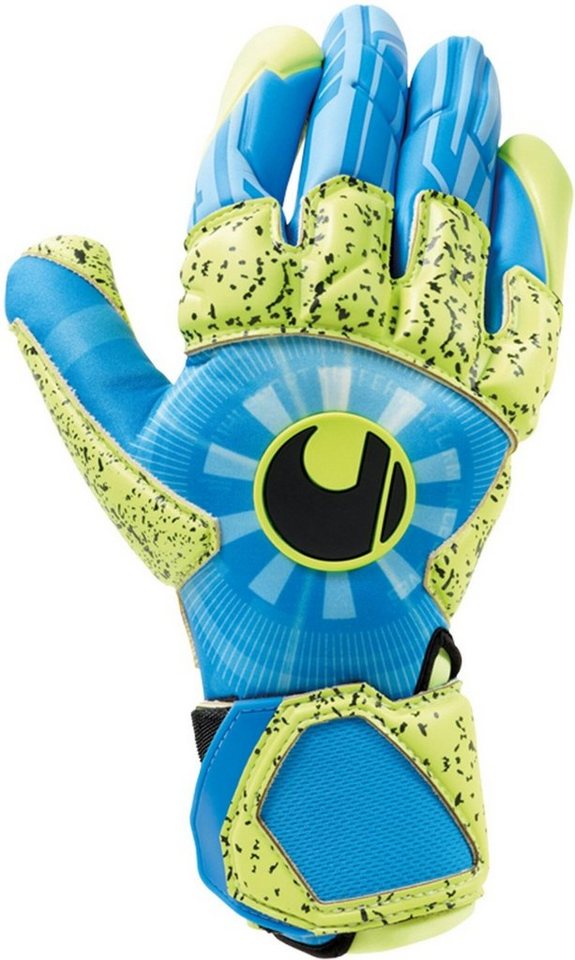 uhlsport Torwarthandschuhe RADAR CONTROL SUPERGRIP REFLEX radar blau/fluo gelb/schw von uhlsport