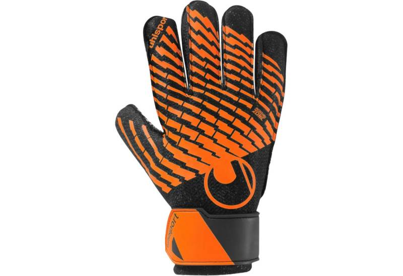 uhlsport Torwarthandschuhe Uhlsport Torwarthandschuh Starter Resist + Kinder braun/schwarz atmungsaktiv von uhlsport