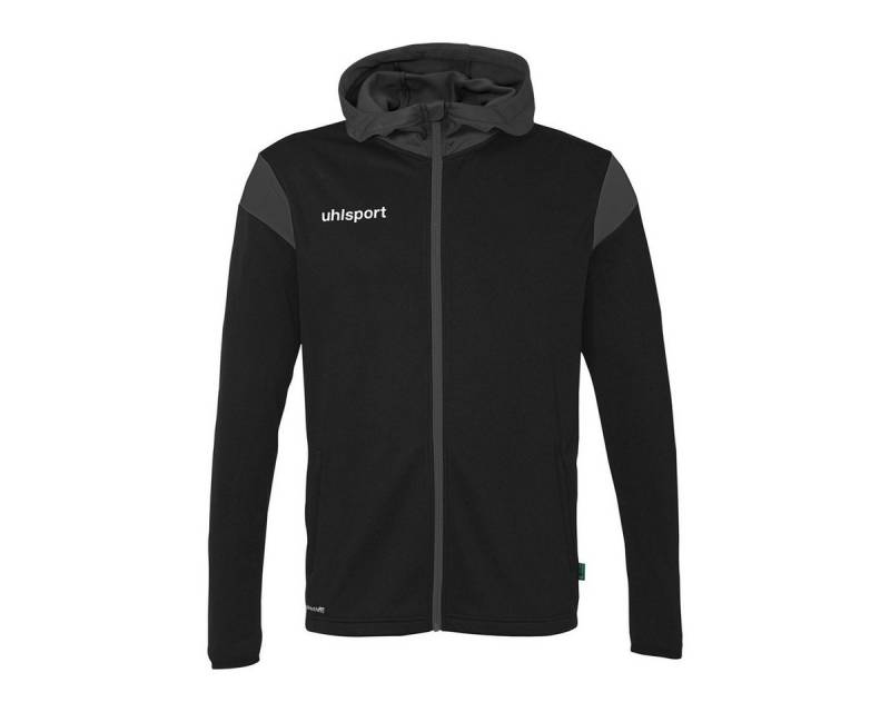 uhlsport Trainingsjacke Kapuzenjacke Squad 27 Track (Full-Zip) schwarz/anthrazitgrau Herren von uhlsport