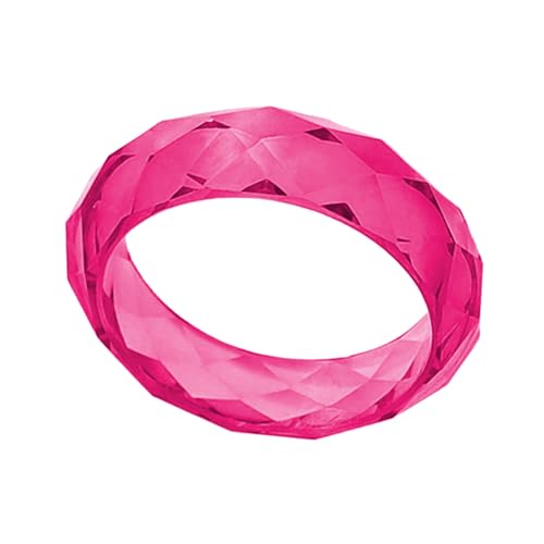 uikios Einzigartiges, facettiertes Kristall-Armband aus Kunstharz, funkelnd, lichtbrechend, elegantes Schmuck-Accessoire für trendige Frauen, den täglichen Gebrauch, Inner diameter 6.9cm, Harz von uikios