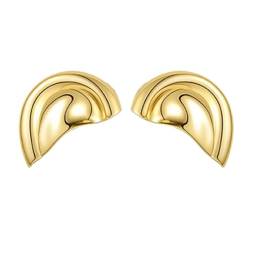 uikios Elegante halbrunde Ohrmanschette für Damen, Modeschmuck, allergieresistentes Design für Partys und den Alltag, 37x22mm, Umweltfreundliches Kupfer uikios Elegante halbrunde Ohrmanschette für Damen, Modeschmuck, allergieresistentes Design für Partys und den Alltag, 37x22mm, Umweltfreundliches Kupfer von uikios