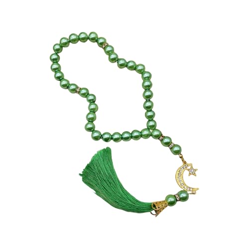 uikios Elegantes 33-Perlen-Gebets-Armband, handgefertigt, Muslim-Accessoire, Schmuck für Meditation oder religiöse Zeremonien, Bracelet Length: 33.6cm, Perlen von uikios