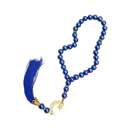 uikios Elegantes 33-Perlen-Gebets-Armband, handgefertigt, Muslim-Accessoire, Schmuck für Meditation oder religiöse Zeremonien, Bracelet Length: 33.6cm, Perlen von uikios