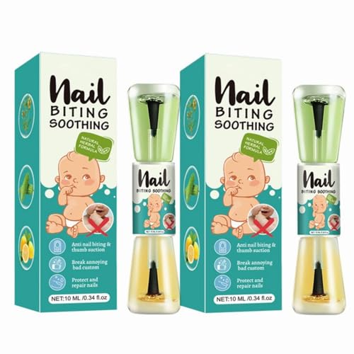 10ml Nagellack Gegen Nagelkauen, Bitter Nagellack Kinder Anti Biss, Daumenlutschen-Stopp, Finger Saugen Stop Nagel, Langlebiges Nagelpflegegerät Für Teenager, Neugeborene, Kinder, 1/2 Stk von ulapithi