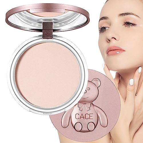 Porenloses Gesichtspuder | Makeup Foundation Matte Finish Poreless Pressed Powder,Langanhaltend mattes Gesichtspuder für einen glatten Teint zum Abdecken von Poren und Flecken, zur Nass- und Ulapithi von ulapithi