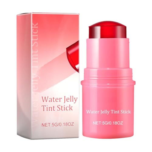 Water Jelly Tint Matte Stick Makeup, Milk Jelly Blush, Milk Cooling Water Jelly Tint, Water Jelly Rouge Stick Moistured Blush Stick, 3-in-1 Cheek Lip Tinted Moistured Blush Stick,Moistured Cheek Cream von ulapithi