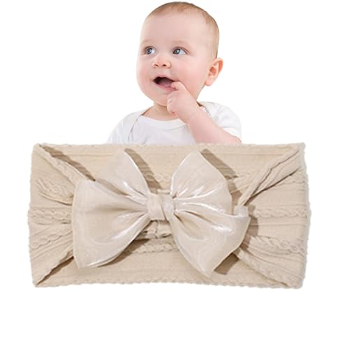 ulapithi Baby-Mädchen-Stirnband,Baby-Stirnbänder,Knoten-Stirnbänder mit Haarschleifen - Super dehnbare, weiche Baby-Stirnbänder, weiche Haarbänder mit Schleifen für Mädchen-Haar-Accessoires von ulapithi