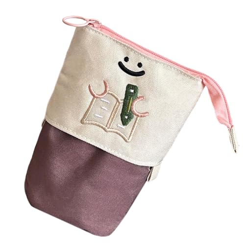 Federmäppchen-Organizer, faltbares Federmäppchen – faltbare Tasche für Stifte-Organizer | Multifunktionale Tasche für Stifte, Federmäppchen mit Reißverschluss, coffee, Se référer au von ulapithi