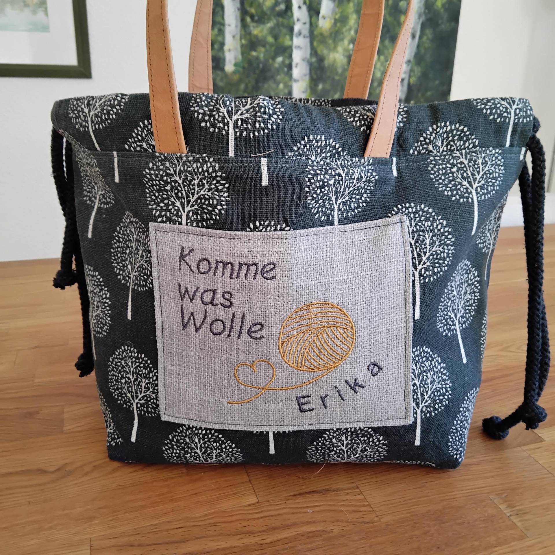 Personalisierte Projekttasche, Stricktasche Xl von ulika