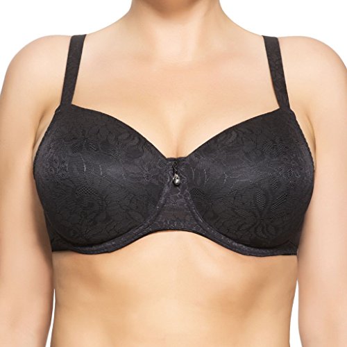 ulla Lingerie féminine BH Alice Cup H - I mit Bügel 3825 schwarz 80H von Ulla