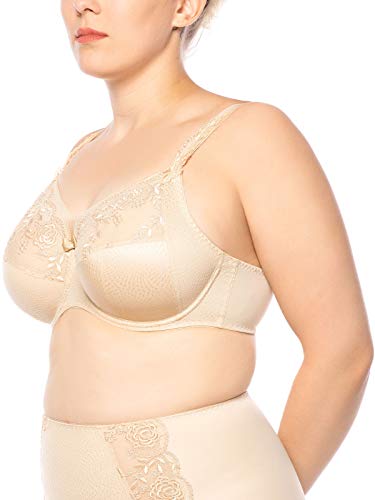 ulla Lingerie féminine BH Ella Cup H-N mit Bügel 3625 biskuit 115I von ulla