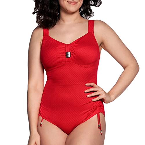 ulla Lingerie féminine Badeanzug St. Tropez Cup B-K mit Bügel 9112 rot 110G von ulla