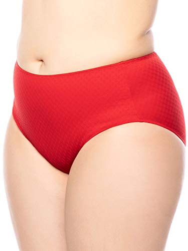 ulla Hoher Bikini-Slip Größe 50, Farbe Rot von ulla