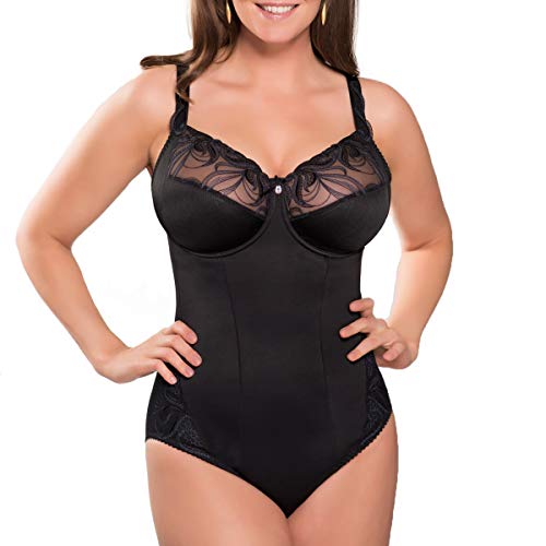 ulla Lingerie féminine Body Carmen Cup B-G mit Bügel 2573 schwarz 105D von ulla