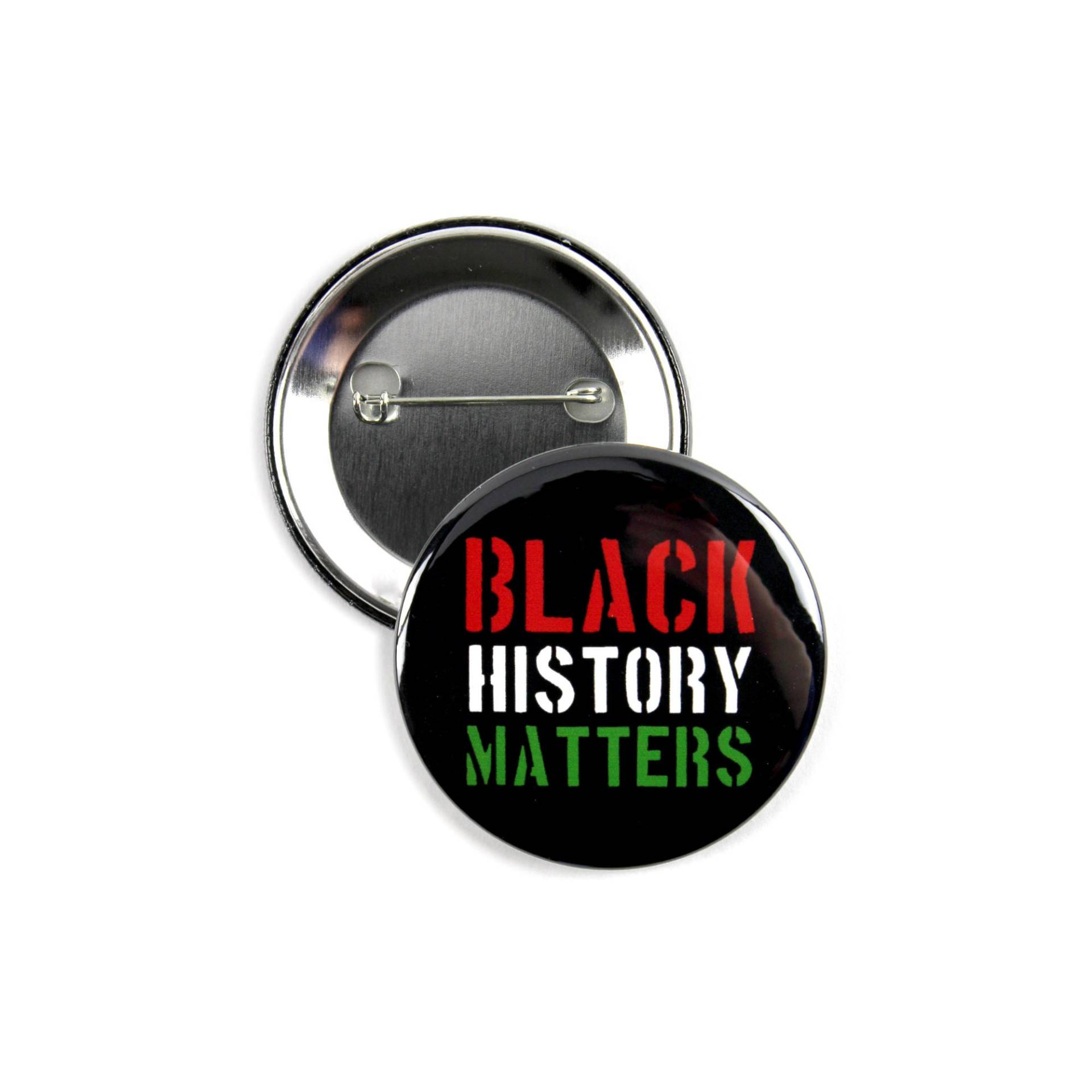 25Er Pack - Black History Matters Ansteckbuttons 2, 25 Zoll Rund von umakebuttons