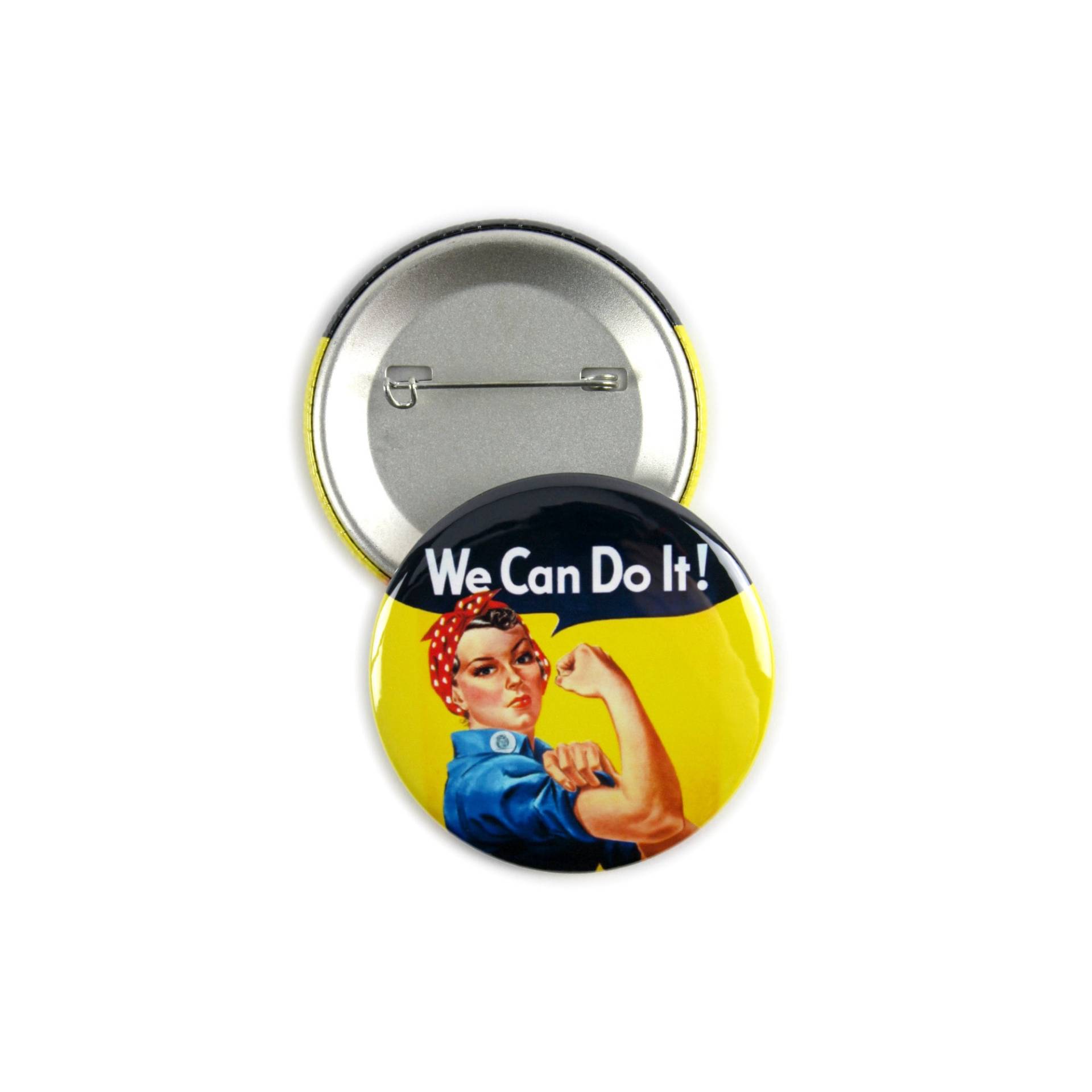 25Er Pack - Rosie The Riveter We Can Do It 2, 25 Zoll Runde Knöpfe von umakebuttons