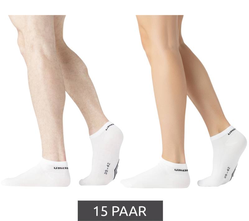 15 Paar umbro Sport Socks Sneaker-Socken für Damen und Herren Strümpfe Oeko-Tex Standard 100 UMG/1/TC5/FX6 Weiß 15 Paar umbro Sport Socks Sneaker-Socken für Damen und Herren Strümpfe Oeko-Tex Standard 100 UMG/1/TC5/FX6 Weiß von umbro