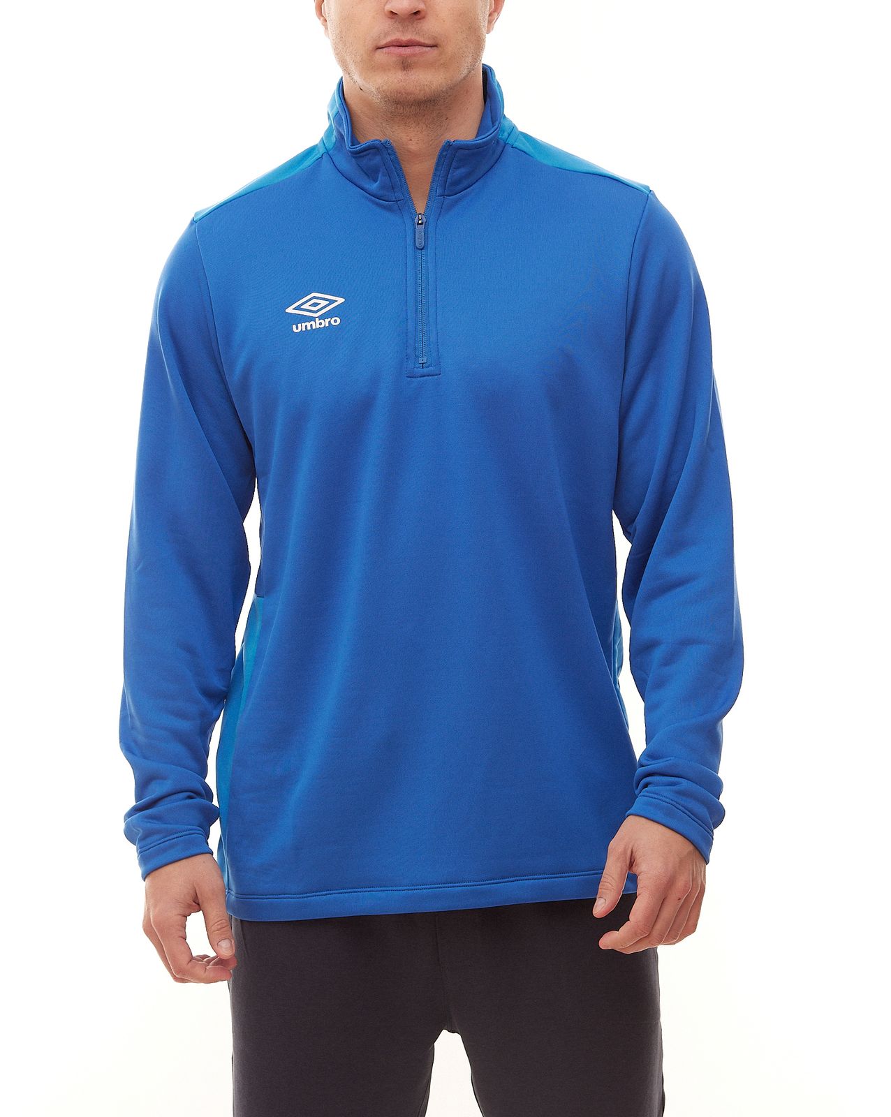 umbro 1/2 Zip Top Herren Funktions-Shirt leichtes Trainings-Shirt 64905U Royal Blau von umbro